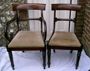 SOLD - For Sale 8 Early 19th century Mahogany Bar back chairs