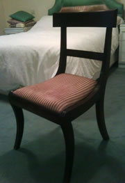 6 mahogany dining chairs. Circa 1830 1860