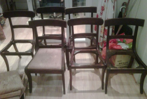 For Sale - 6 mahogany dining chairs. Circa 1830 1860