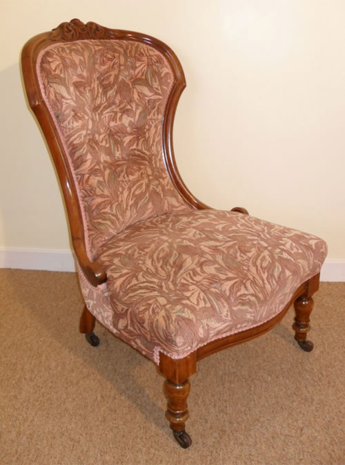 SOLD - A Good Quality Victorian Nursing Chair C1870