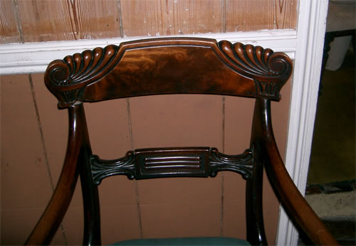 SOLD - Fantastic quality matching pair of late Regency / William 4th mahogany carver chairs