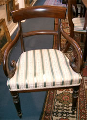 Good Regency mahogany carver chair