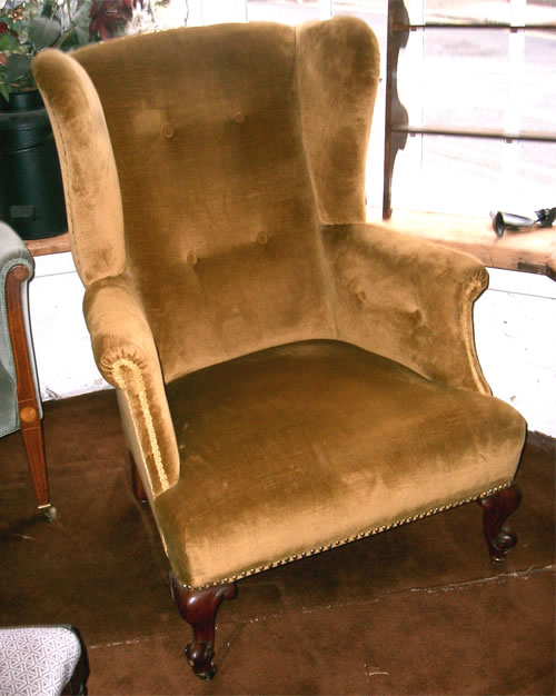 SOLD - A very nice Victorian wing armchair