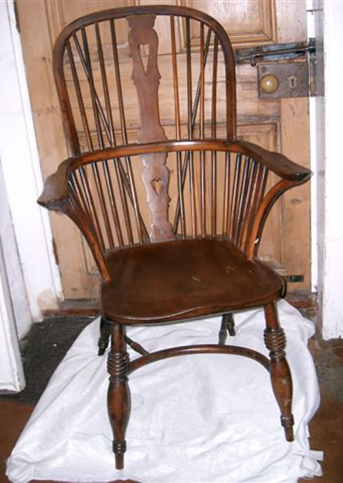For Sale - A very early Windsor chair c1780/1800 in yew and elm