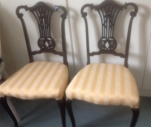 SOLD - Edwardian mahogany chairs